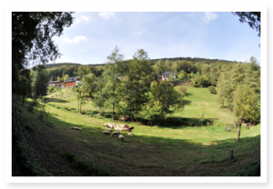 Panoramafoto van de Maibachfarm